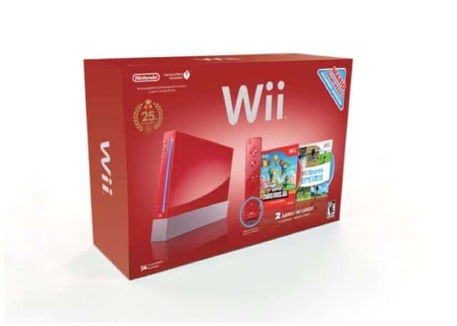 Nuevo pack de Wii color Rojo para América