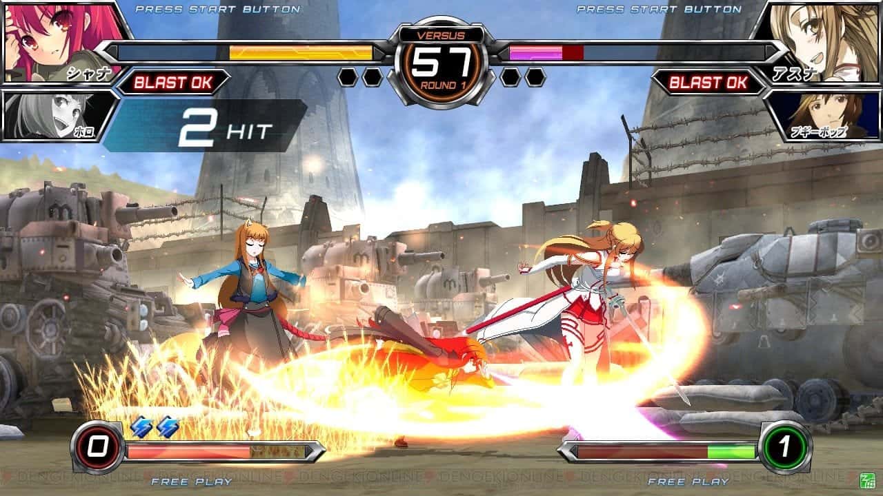 Se agregan 3 personajes más para Dengeki Bunko FIGHTING CLIMAX
