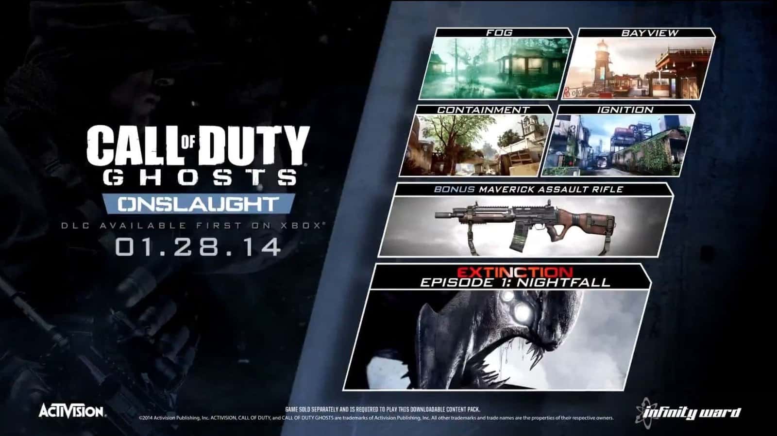Anunciado el primer DLC de Call of Duty Ghosts: Onslaught