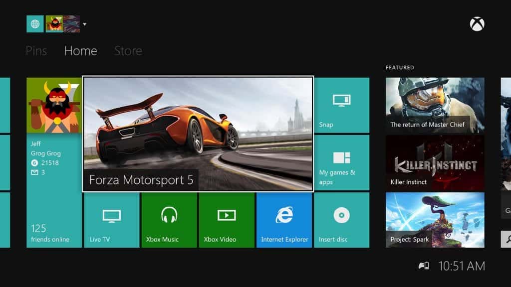 Detalles de la actualización del Xbox One de Abril