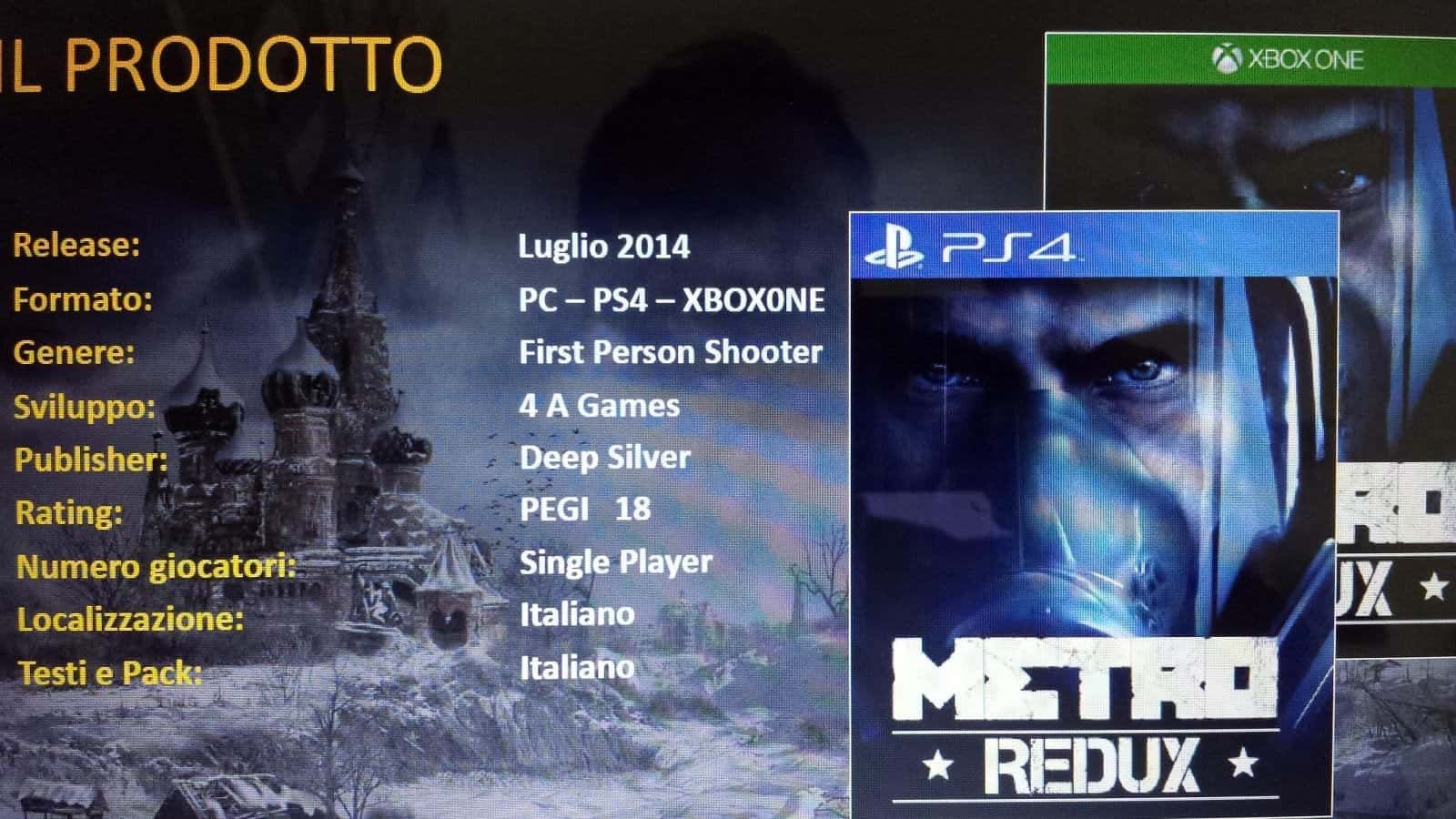 Deep Silver confirma la elaboración de Metro Redux