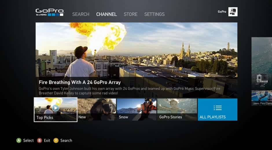 LLega la GoPro App al Xbox 360 y Youtube de Xbox One permitirá compartir videos del Game DVR