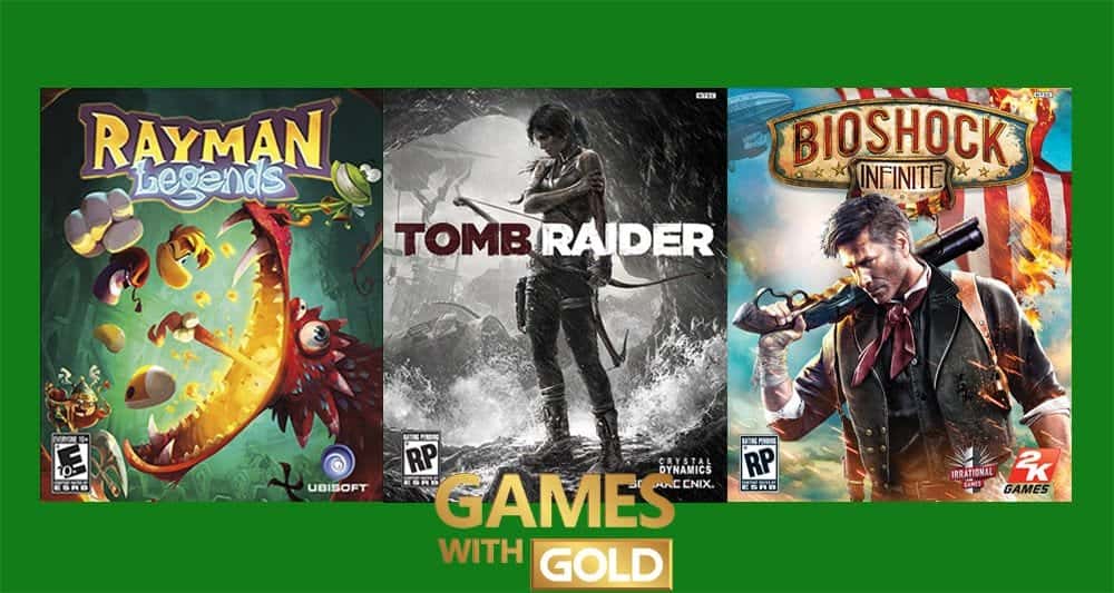 Rayman, Tomb Raider y Bioshock Infinite gratis en los Games with Gold de Marzo