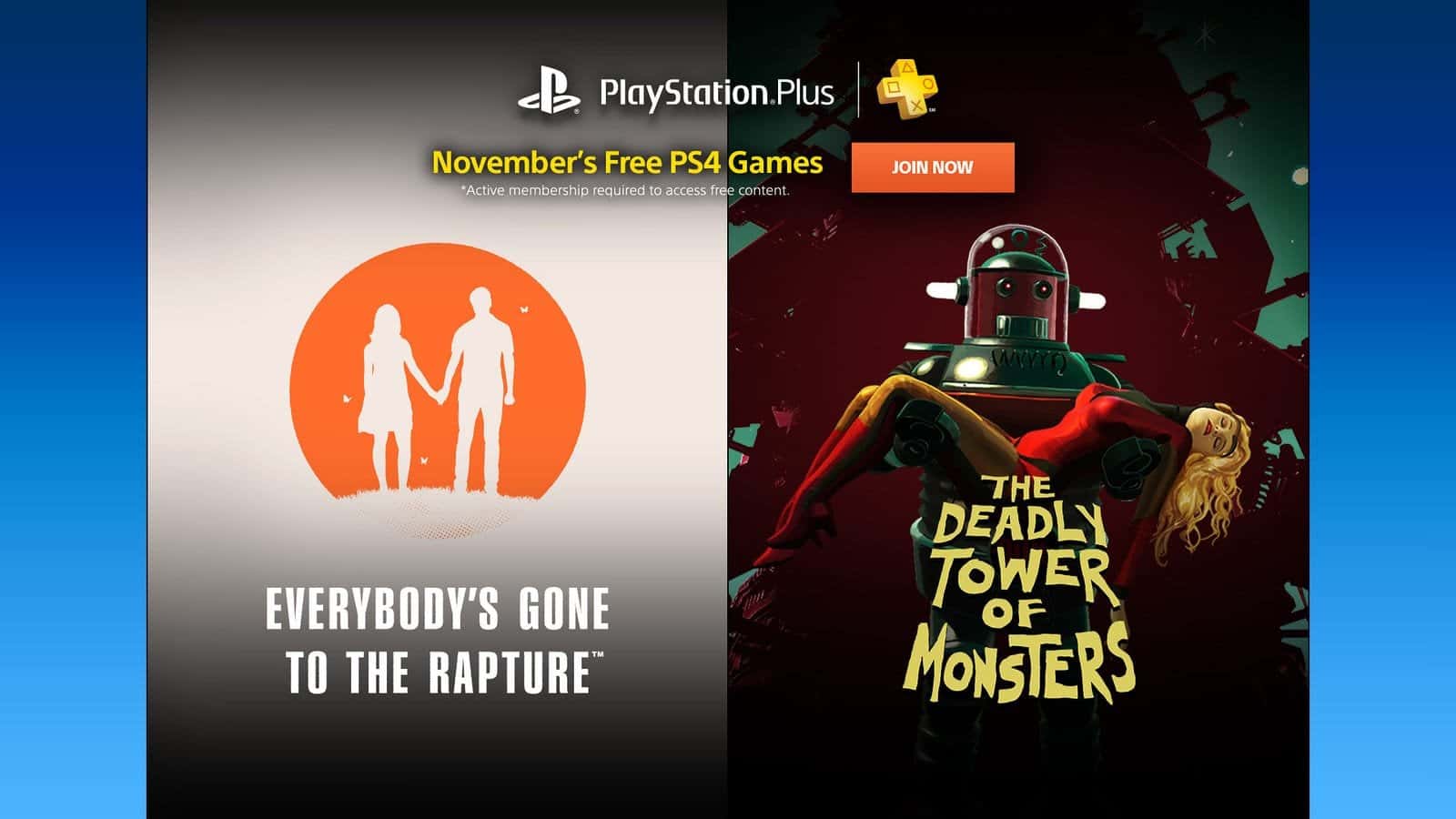 Sony anuncia los juegos gratis de Noviembre