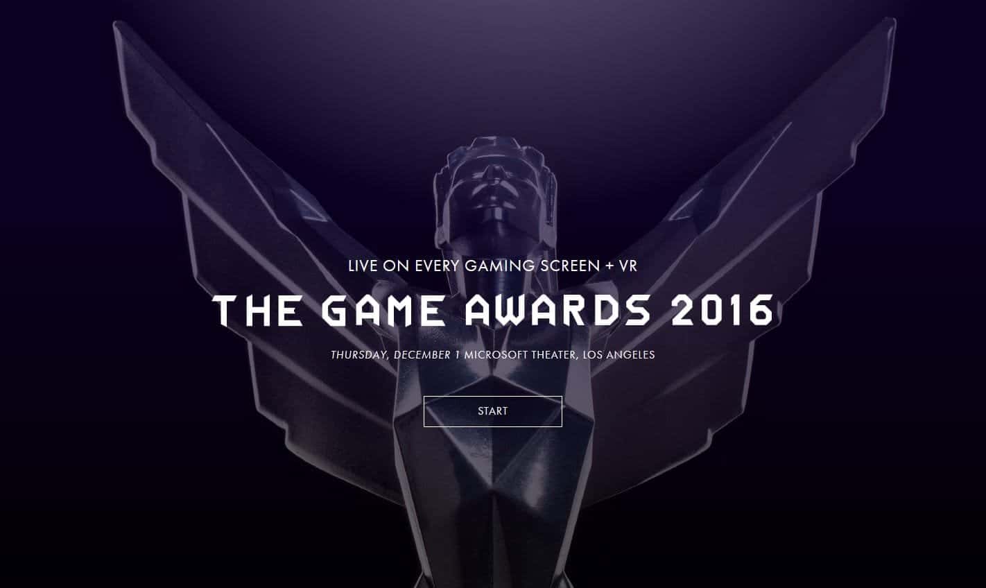 No te pierdas los Game Awards 2016 y por primera vez en 4K