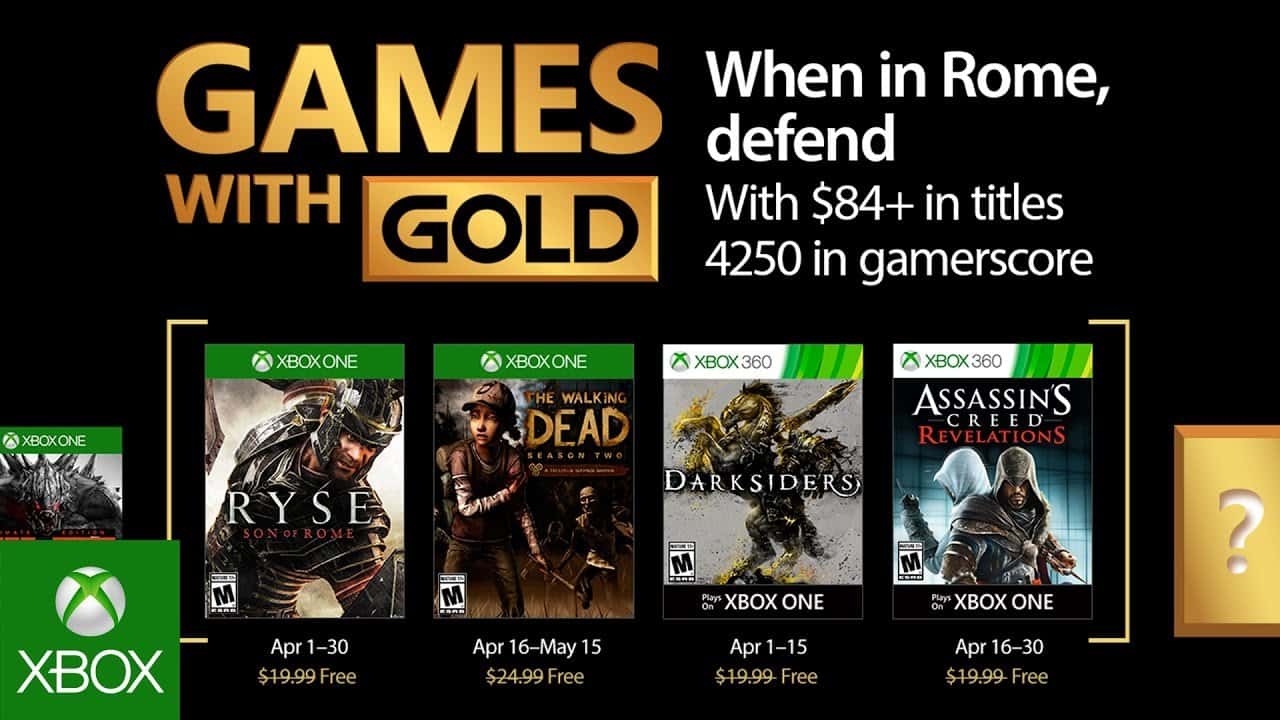 Revelado los juegos gratis de Abril para Xbox