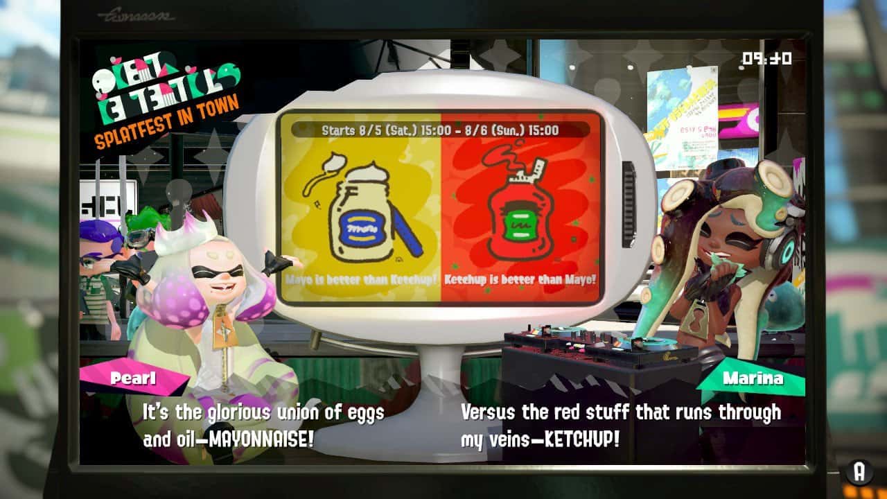 Así son las batallas de Mayonesa vs Kétchup del Splatfest en Splatoon 2