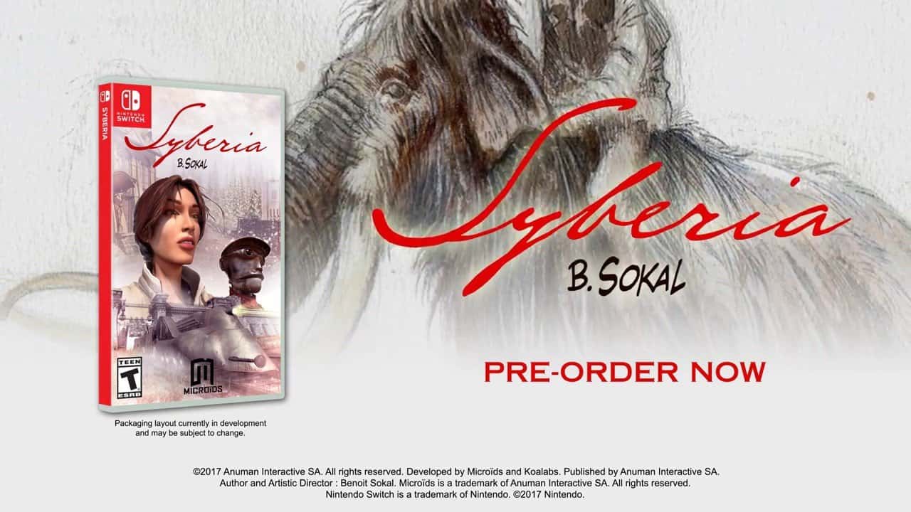 El primer juego de Syberia estará llegando al Nintendo Switch