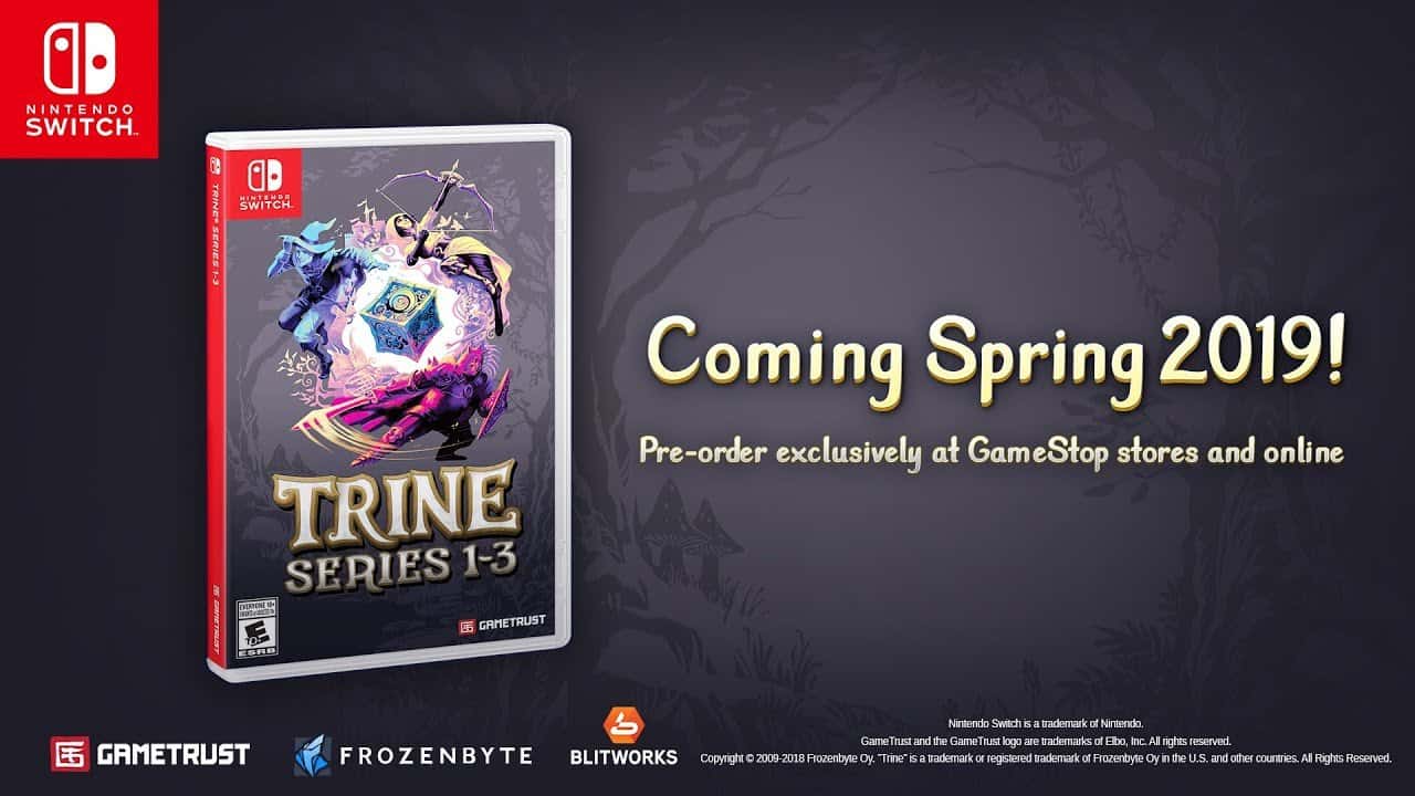 Los tres juegos de Trine para el Nintendo Switch en un solo cartucho