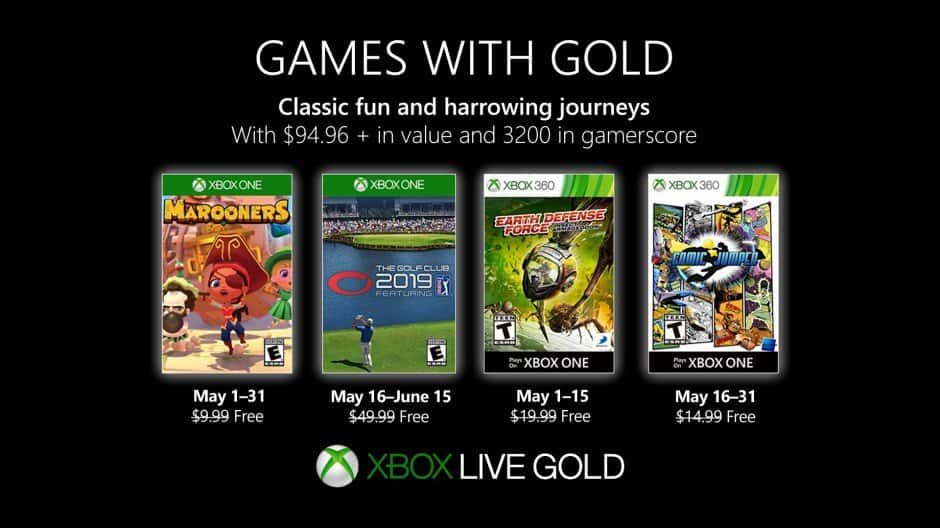 Xbox anuncia sus juegos gratuitos para el mes de Mayo