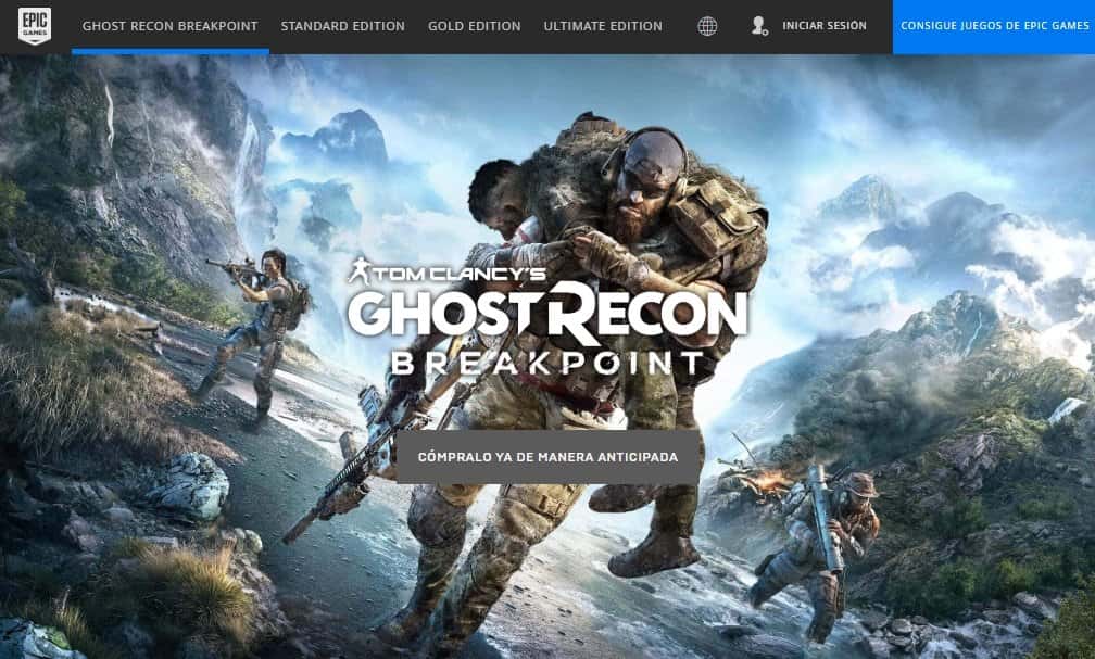 Ghost Recon Breakpoint será exclusivo de la Epic Games Store