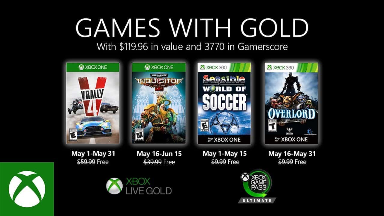 Estos son los juegos gratis de mayo en Xbox