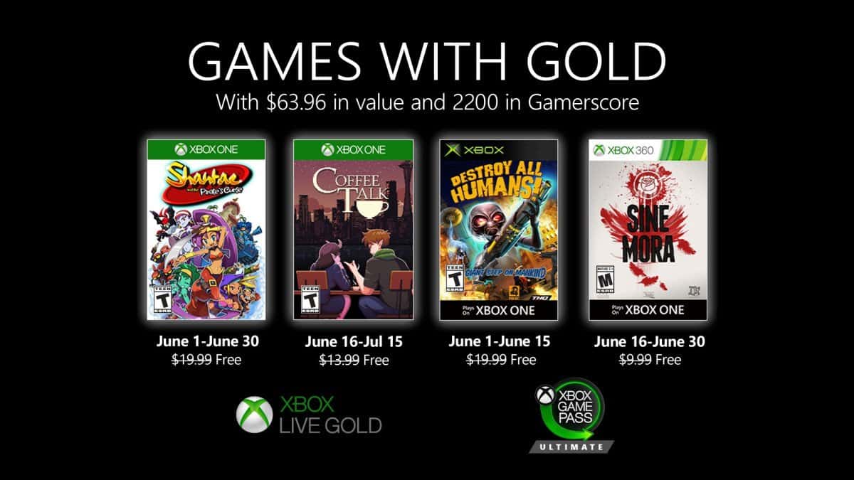 Estos son los juegos gratis en Xbox para el mes de junio