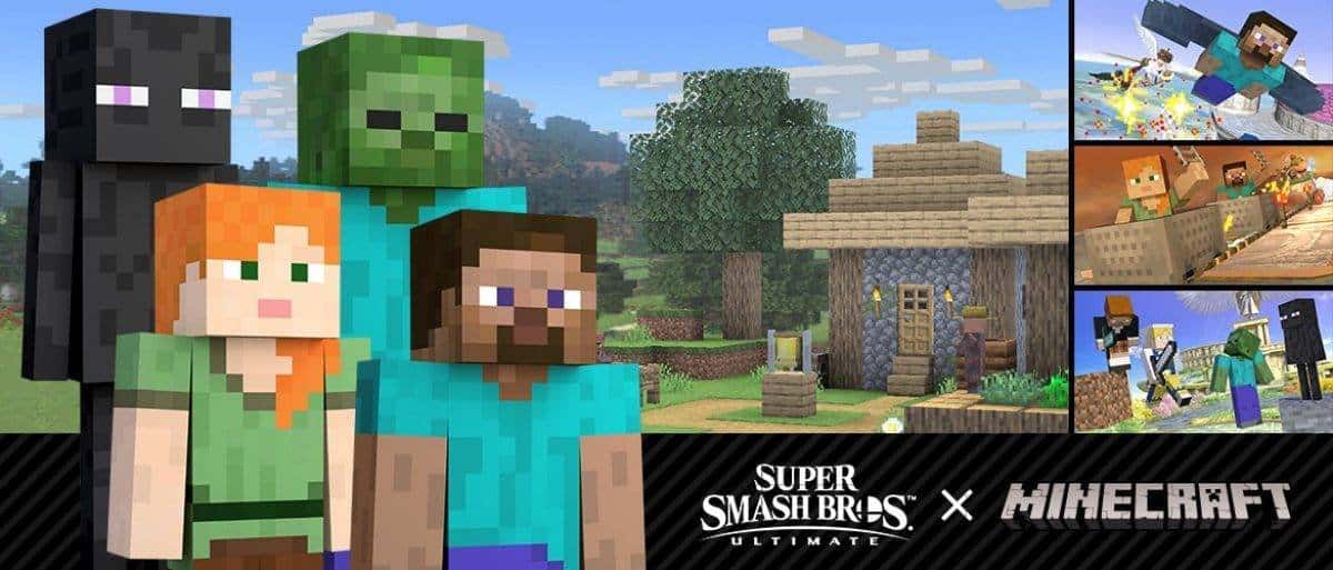 Steve de Minecraft llegará a Super Smash Bros. Ultimate