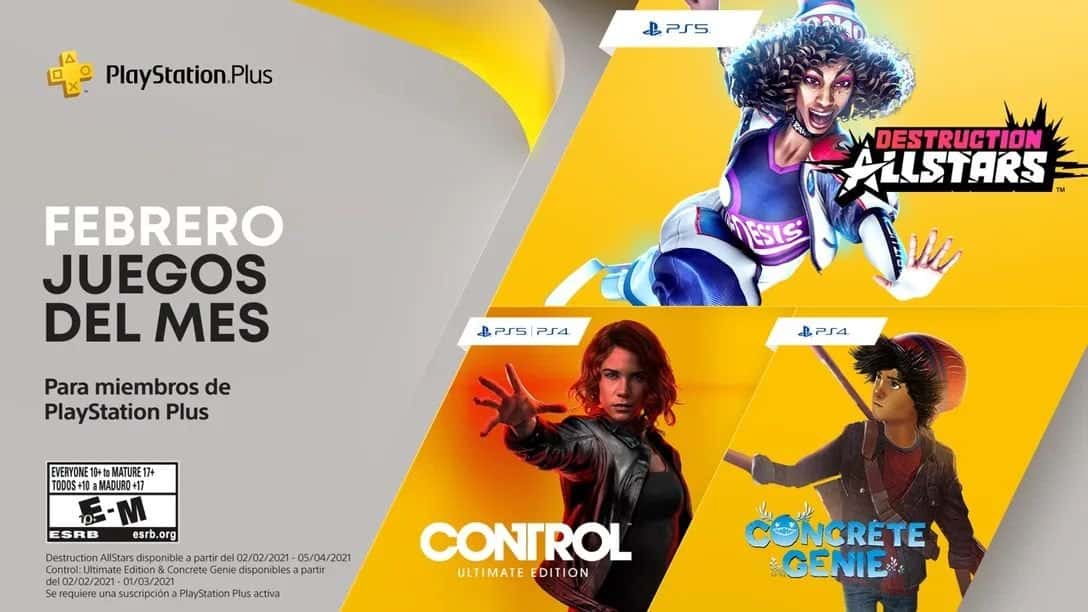 Sony da a conocer los juegos de PlayStation Plus de febrero