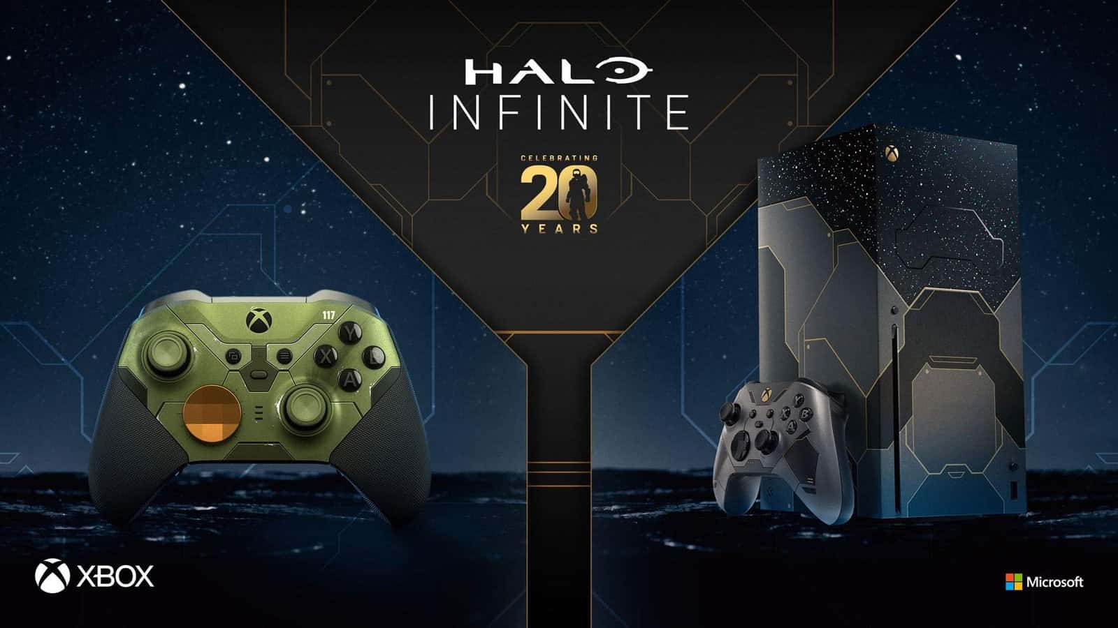 Halo celebra su 20 aniversario con Xbox Series X y control Elite de edición especial