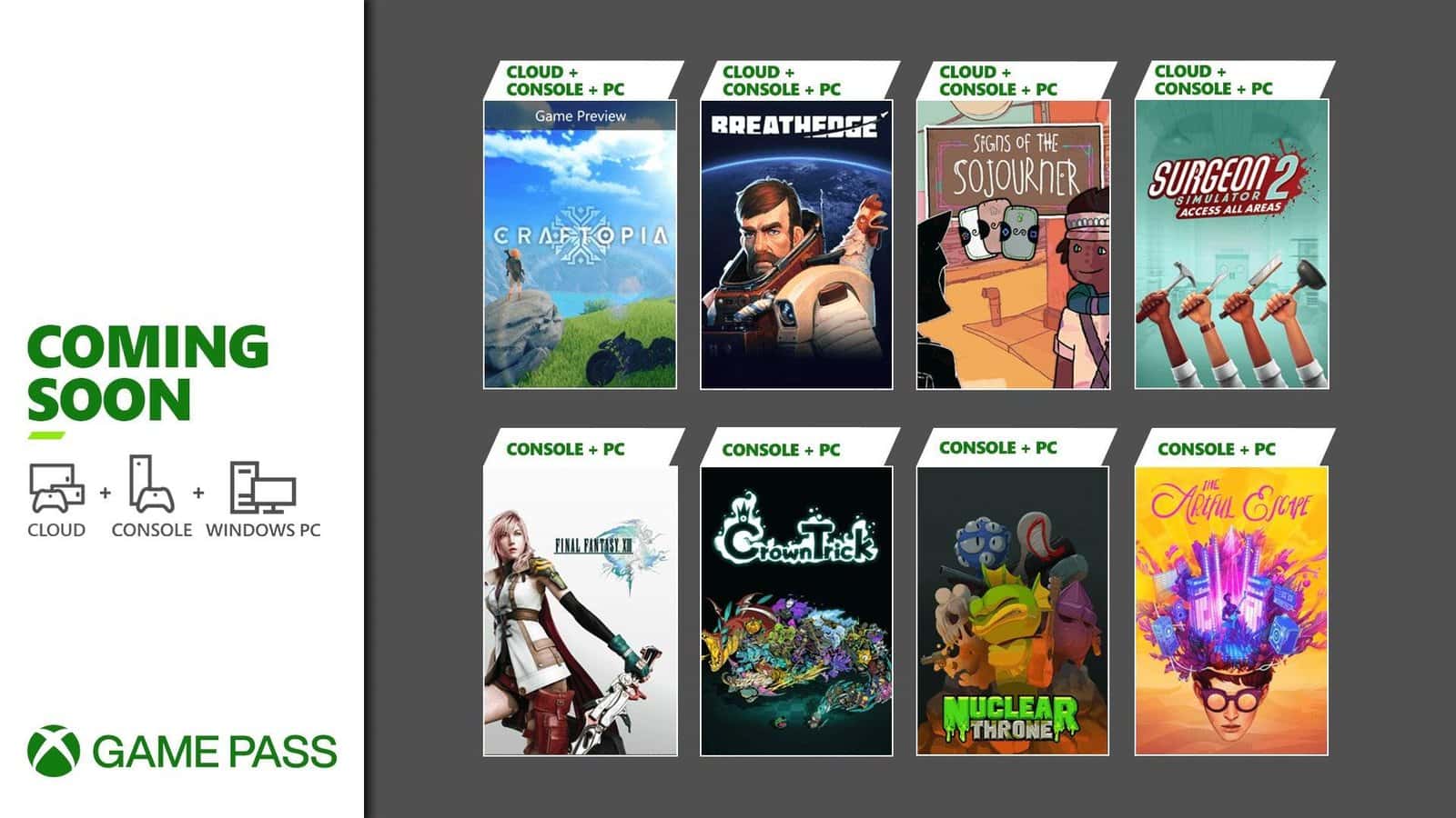Anunciado los juegos para Xbox Game Pass de septiembre