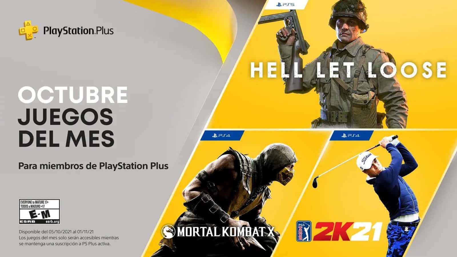 Sony anuncia los juegos PlayStation Plus de octubre