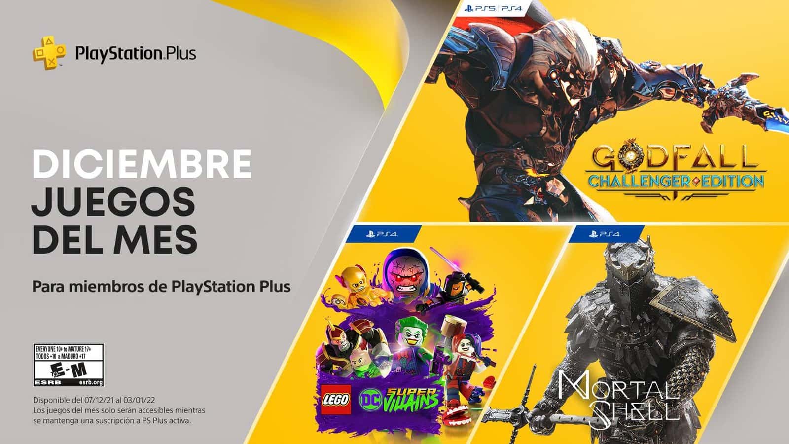 Anunciado los juegos PlayStation Plus de diciembre