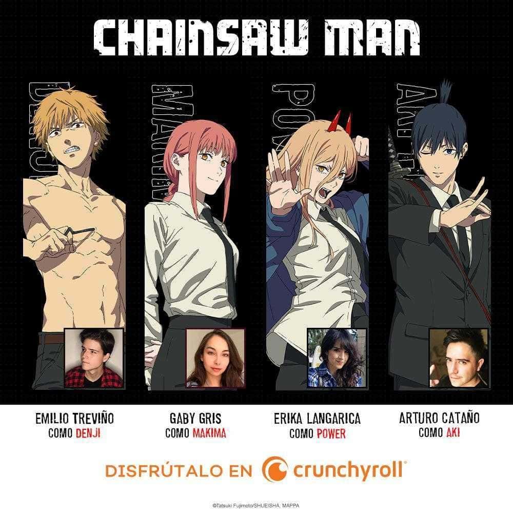 Chainsaw Man tendrá doblaje latino y revelan al elenco protagónico