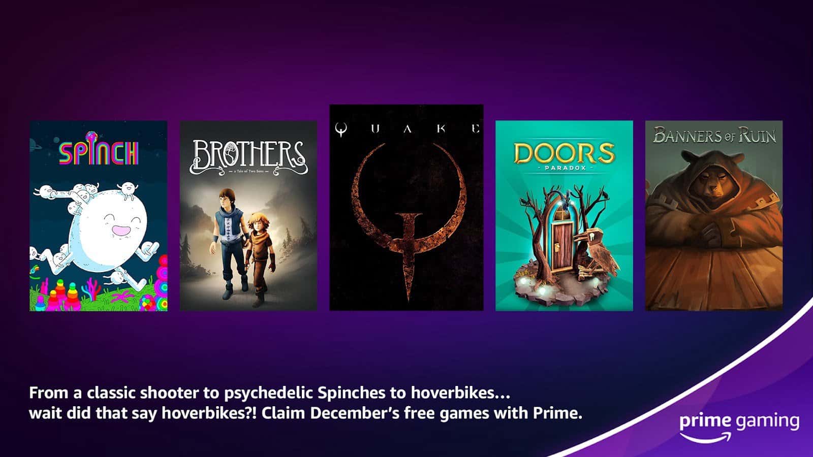 Estos son los juegos gratis de Prime Gaming para diciembre