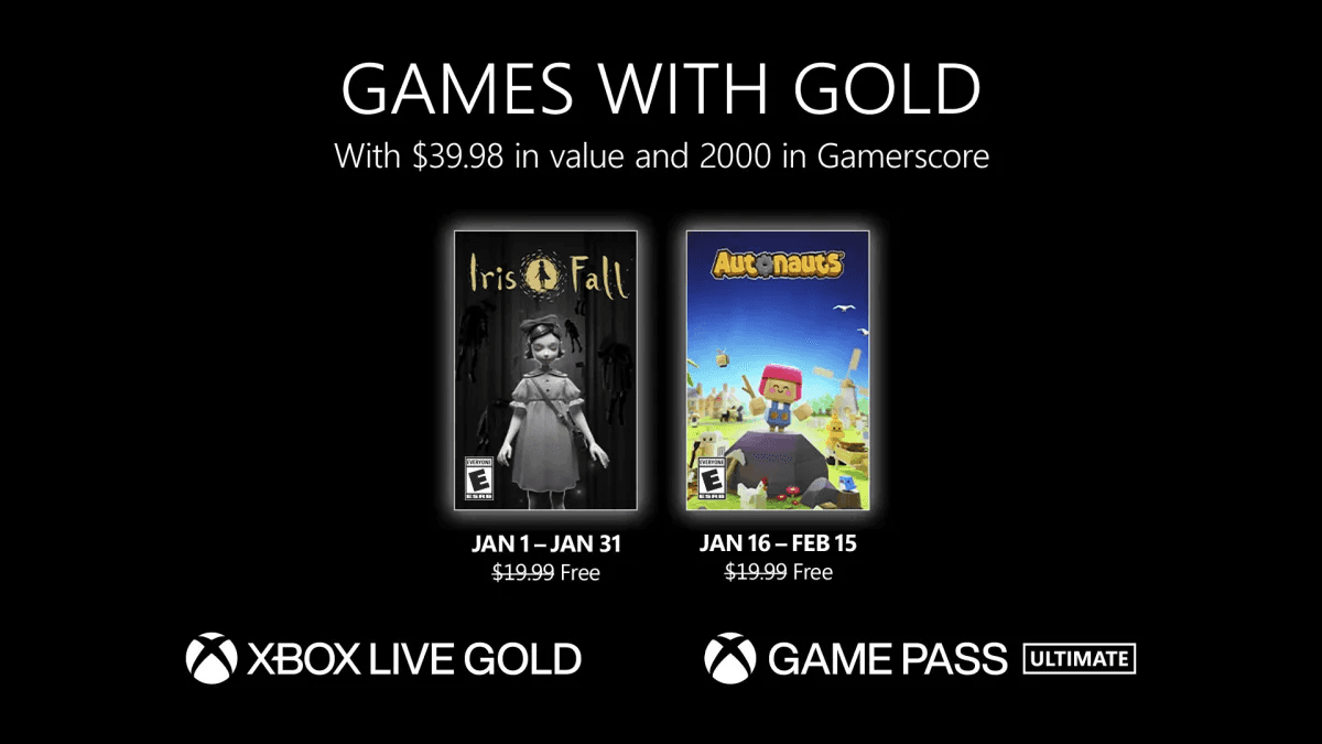 Estos son los Games with Gold de enero 2023