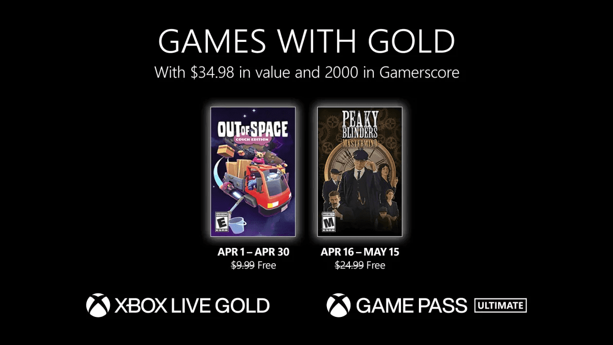 Estos son los títulos Games with Gold de abril 2023