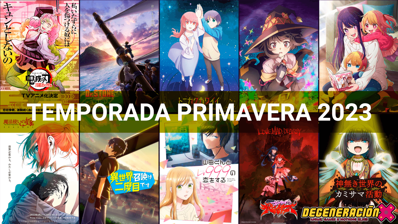 Guía de estrenos de Anime para la Temporada Primavera 2023