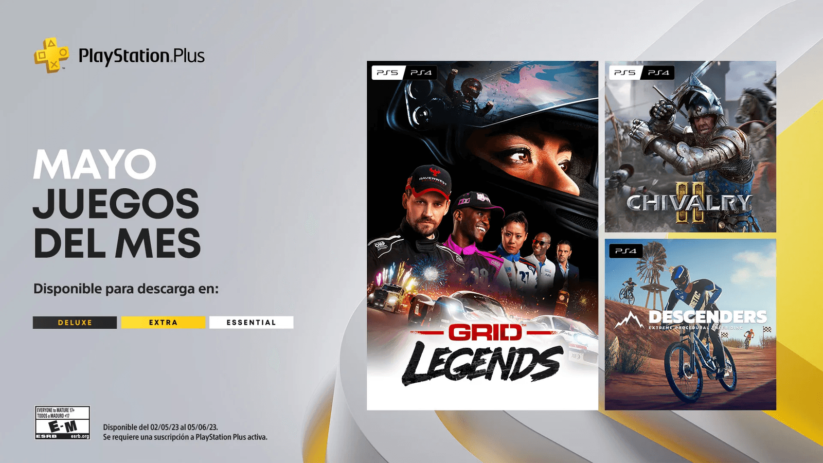 Estos son los juegos mensuales de PlayStation Plus de mayo