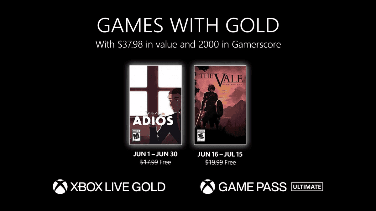 Estos son los Games with Gold de junio
