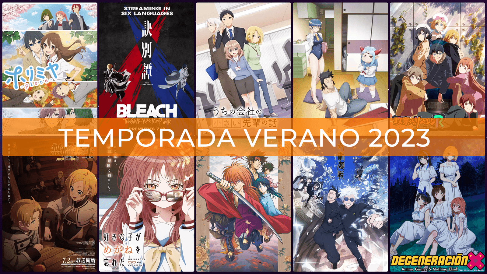Guía de estrenos de Anime para la temporada Verano 2023