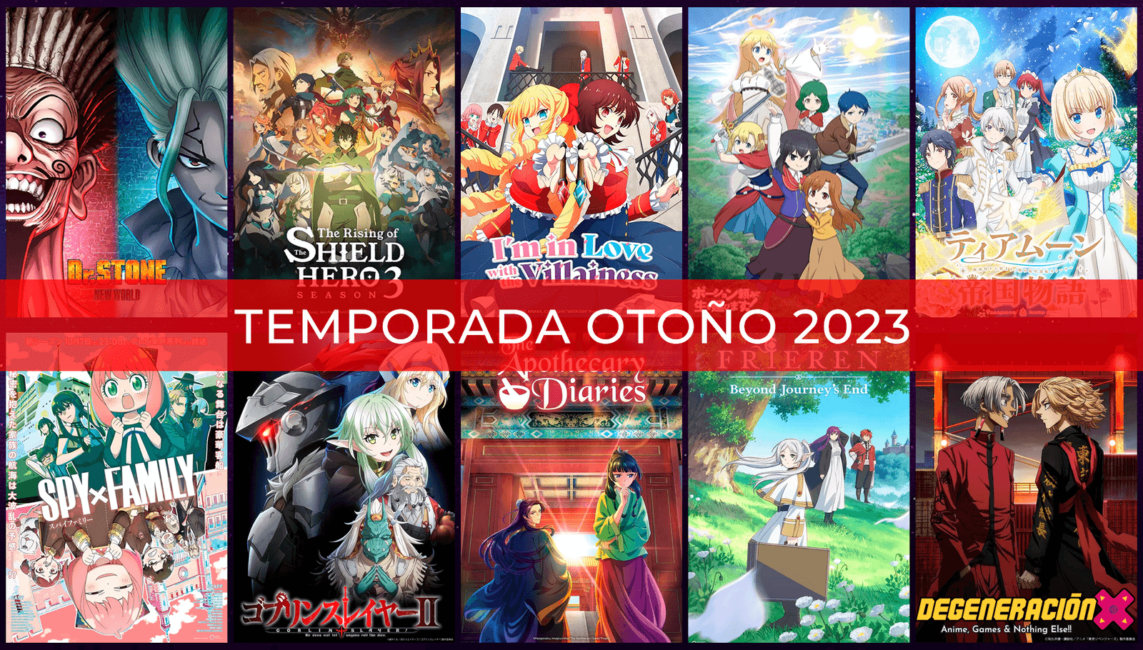 Temporada de anime otoño 2023. Guía completa de estrenos.