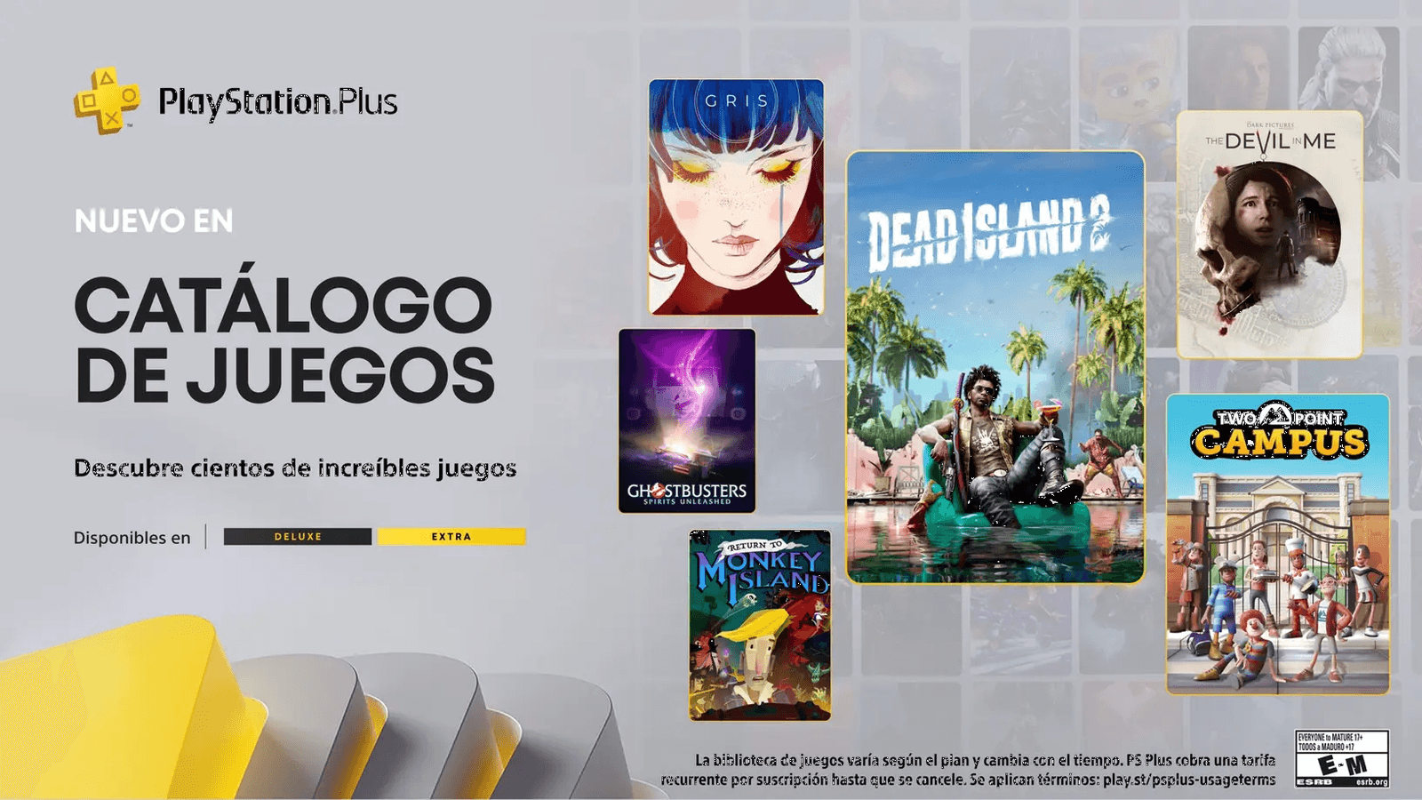 Ya disponible el Catálogo de Juegos de PlayStation Plus de octubre