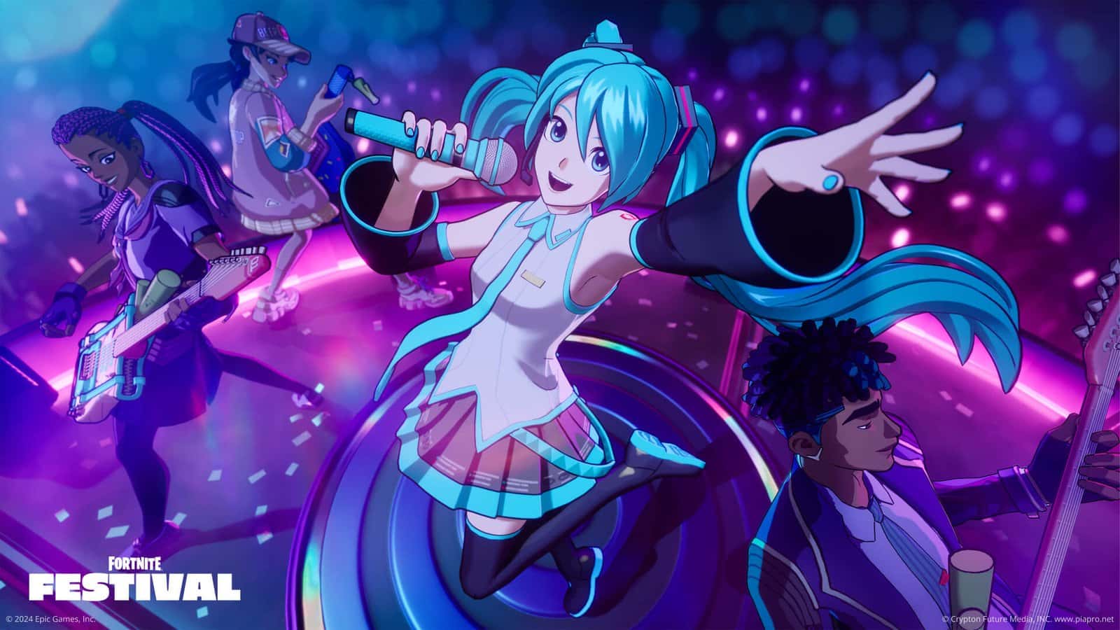 Hatsune Miku llega a la temporada 7 de Fortnite Festival