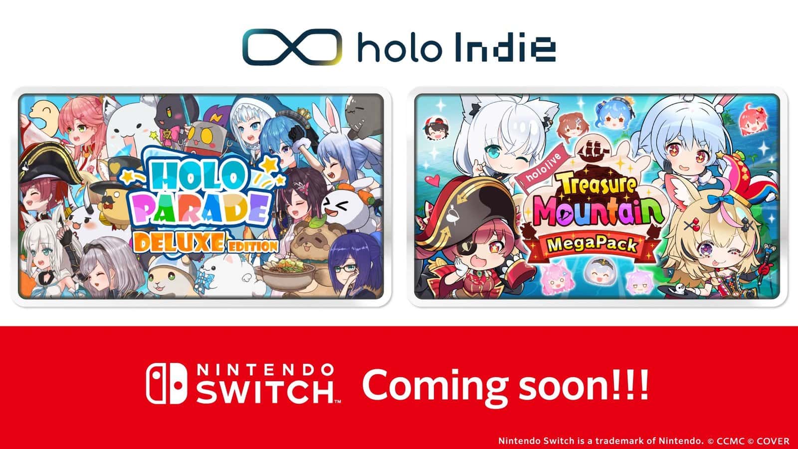 Hololive invade la Nintendo Switch con sus primeros juegos indie