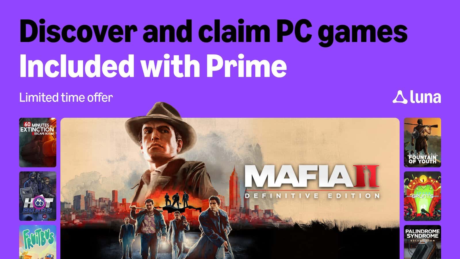 Amazon Prime Gaming confirma 11 juegos gratis para PC en mayo