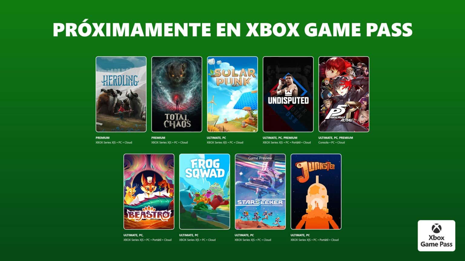 Estos son los juegos que llegan y salen de Xbox Game Pass en junio