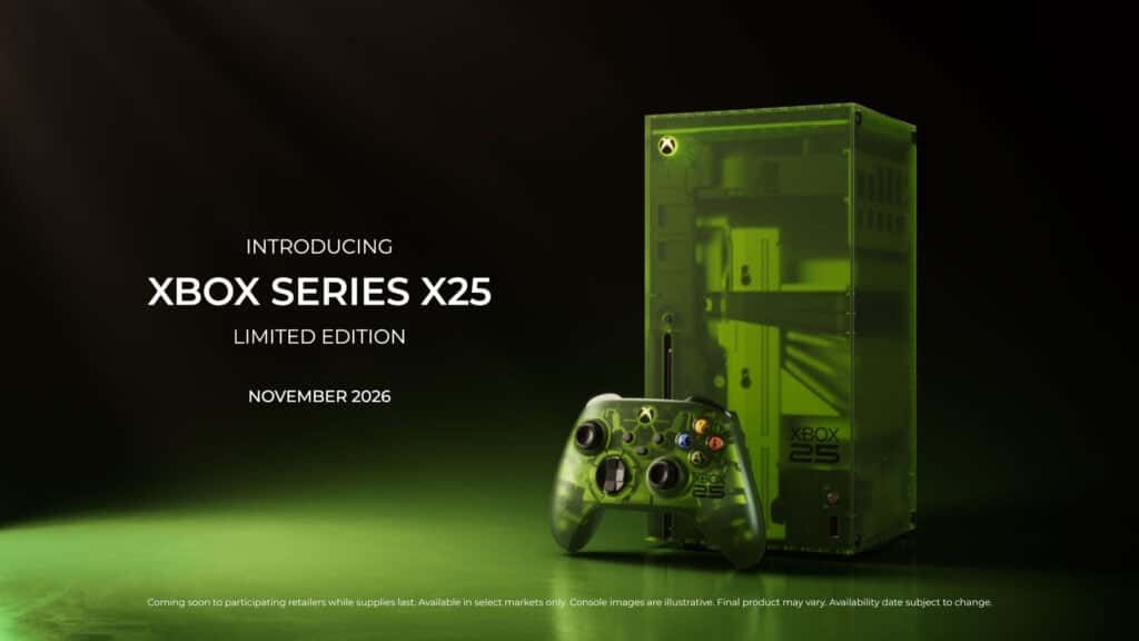 Microsoft celebra 25 años de Xbox con una consola para coleccionistas