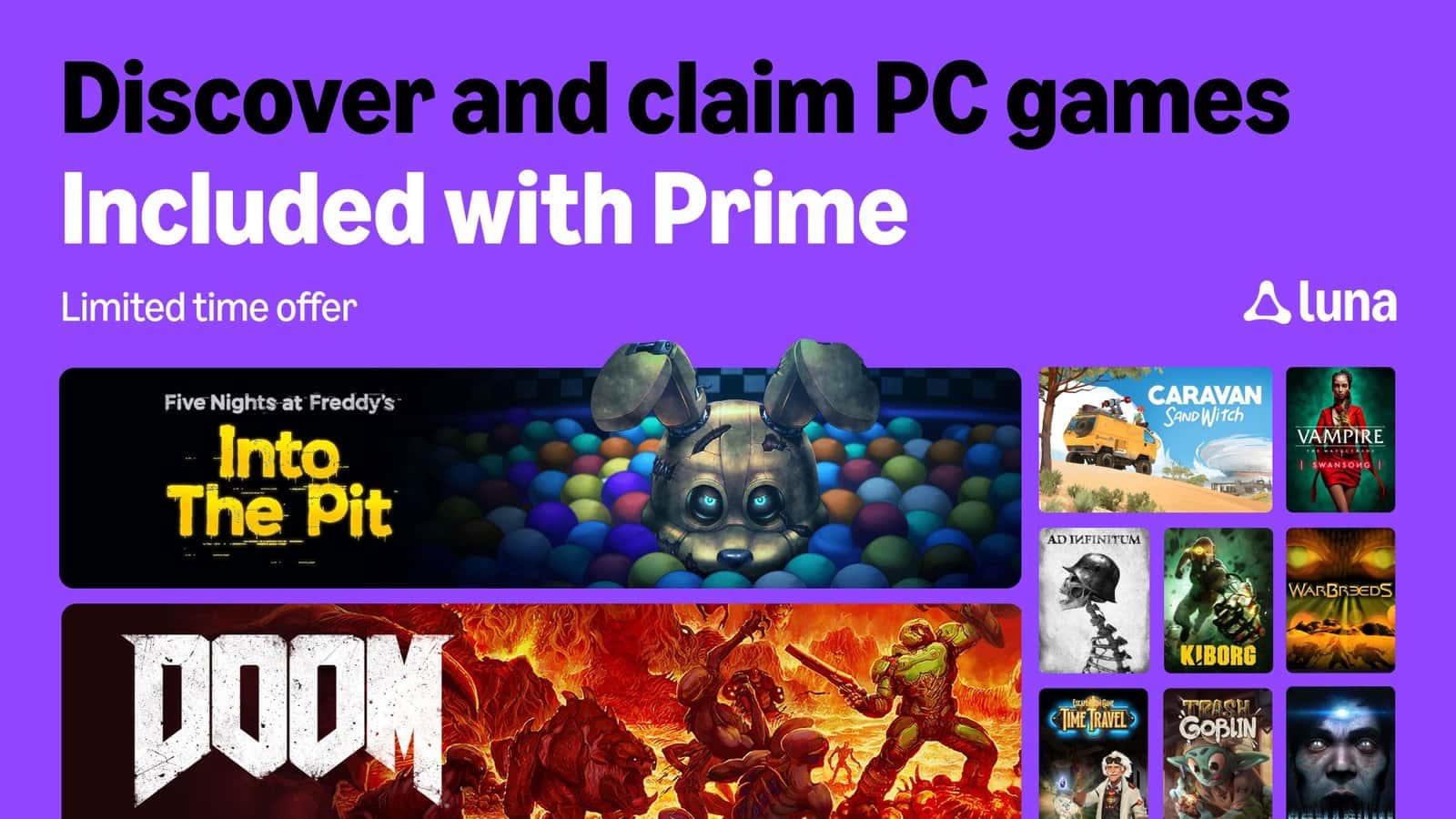 Amazon Prime trae 10 juegos para reclamar gratis en octubre