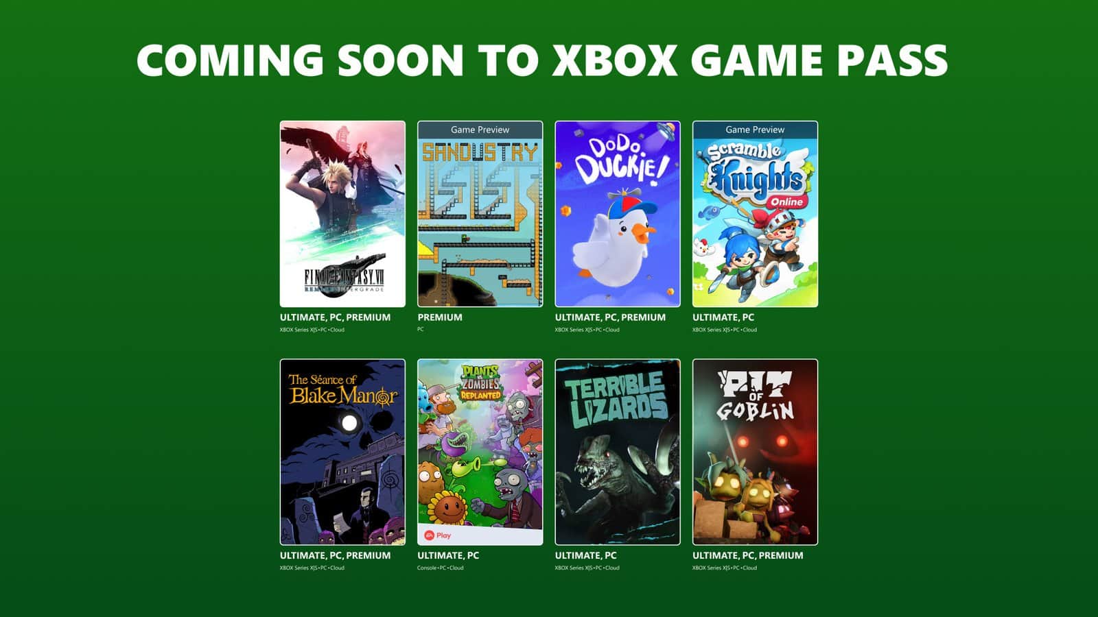 Final Fantasy VII Remake Intergrade encabeza las próximas llegadas a Xbox Game Pass