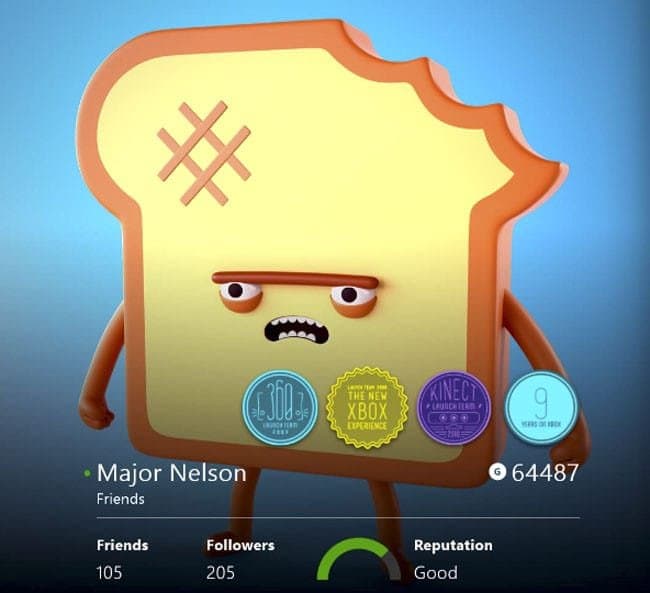Un vistazo a la lista de amigos en el Xbox One