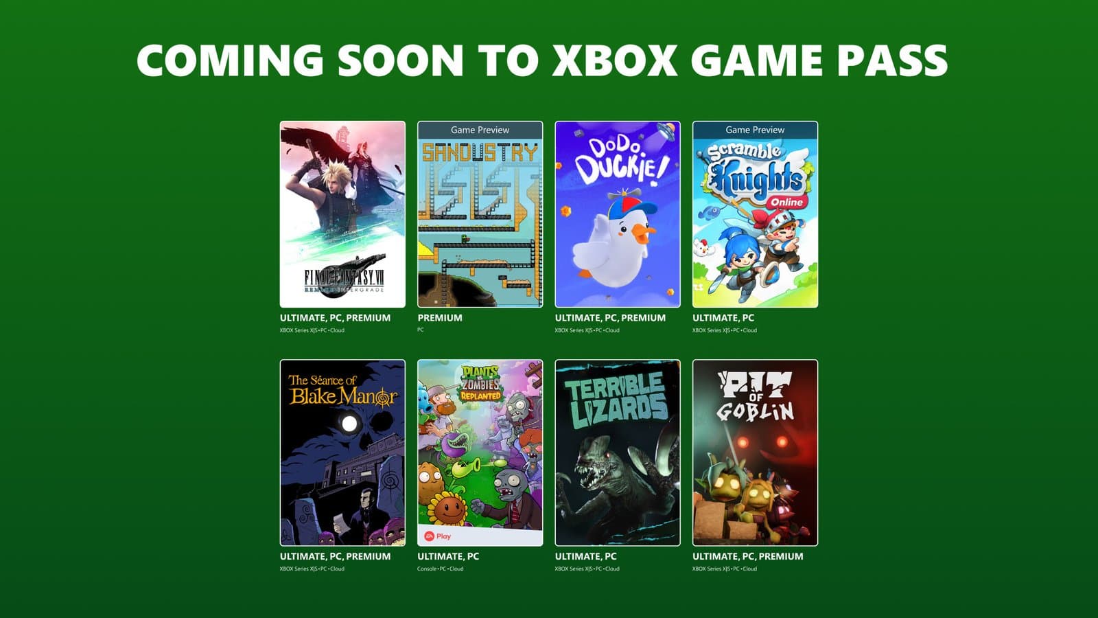 Final Fantasy VII Remake Intergrade encabeza las próximas llegadas a Xbox Game Pass