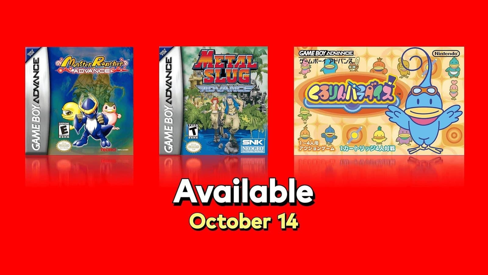 Tres nuevos juegos de Game Boy Advance llegan a Nintendo Classics en octubre