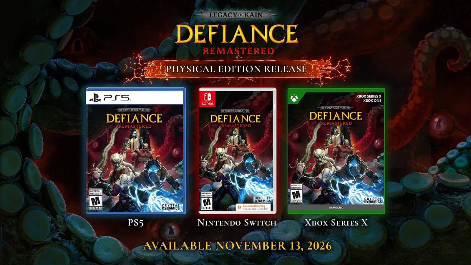 Legacy of Kain: Defiance Remastered llegará en formato físico a PS5, Xbox y Switch