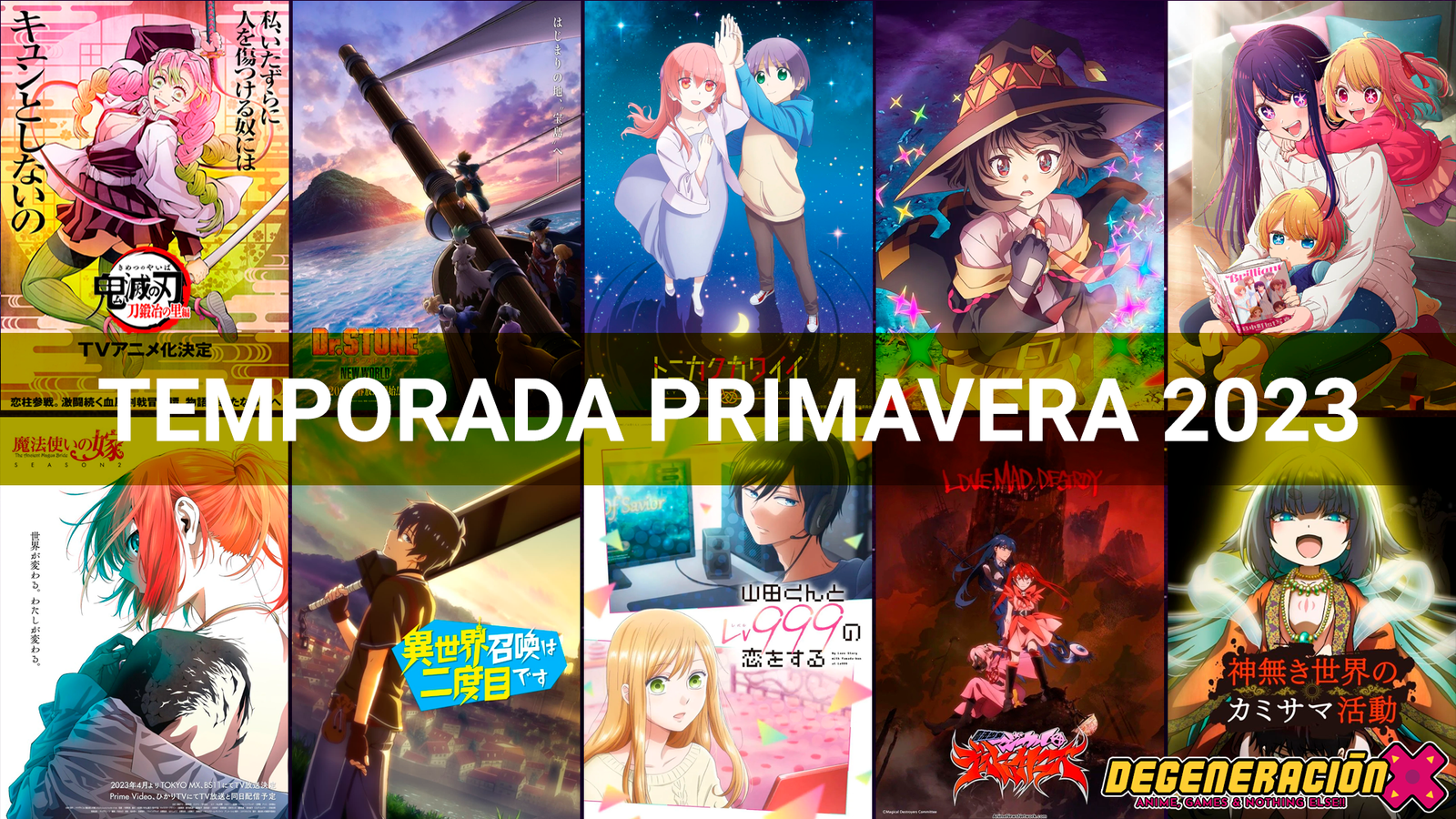 Estrenos anime temporada primavera 2023 (Abril, Mayo, Junio)